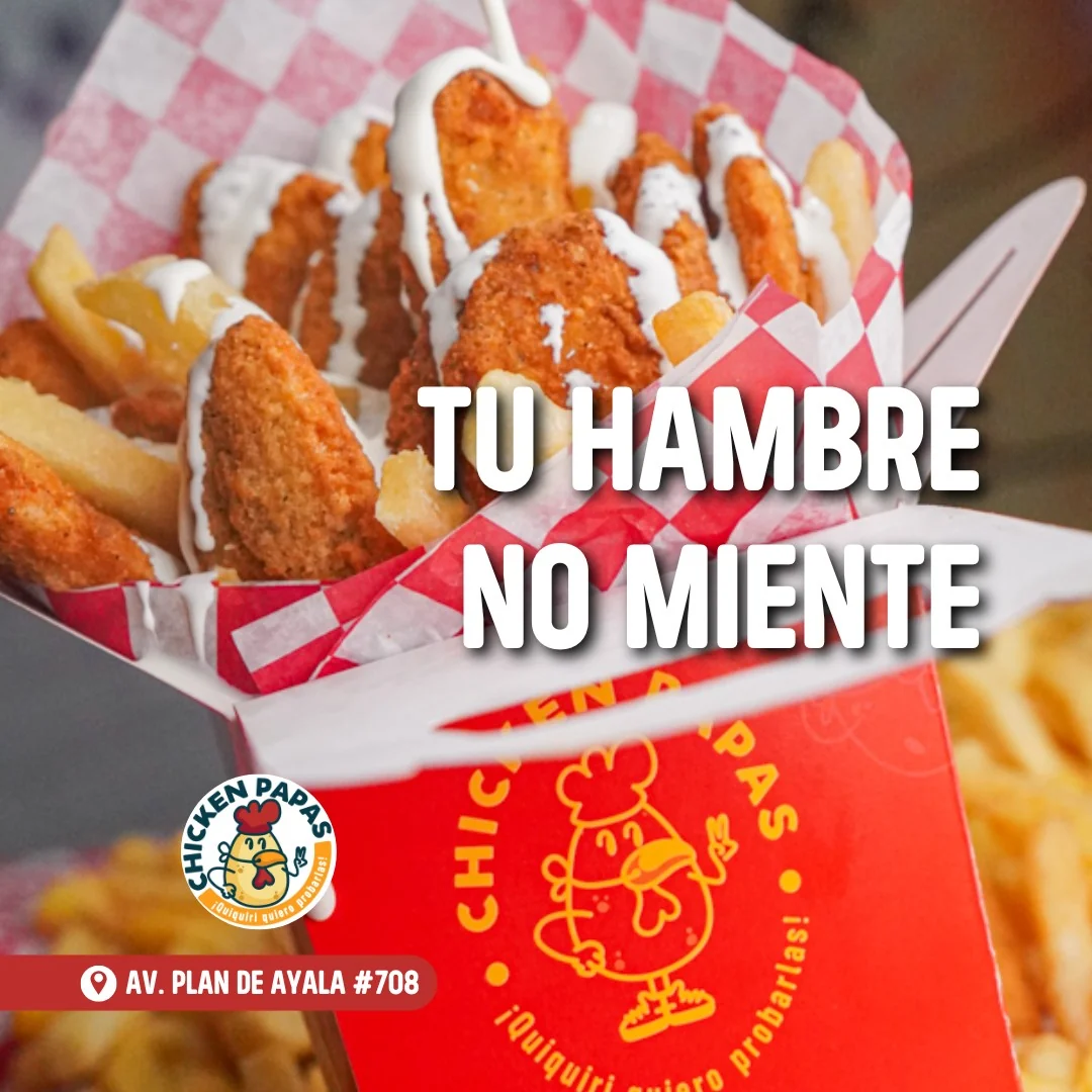 Papas y boneless ChickenPapas